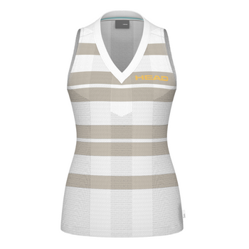 Débardeur Head Performance Tank Top Blanc/Gris Femme - Esprit Padel Shop