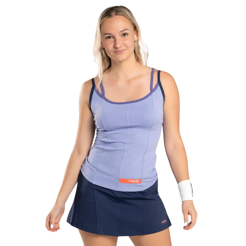 Débardeur Nox Pro Violet Femme Face - Esprit Padel Shop
