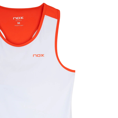 Débardeur Nox Team Blanc/Rouge Femme - Esprit Padel Shop