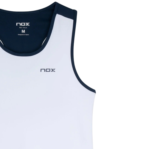 Débardeur Nox Team Blanc/Bleu Femme - Esprit Padel Shop