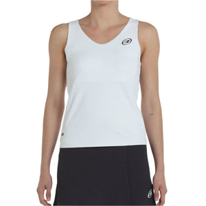 Débardeur Bullpadel Porru Blanc Femme face - Esprit Padel Shop