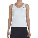 Débardeur Bullpadel Porru Blanc Femme face - Esprit Padel Shop