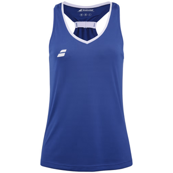 Débardeur babolat Play Tank Woman bleu face - Esprit Padel Shop
