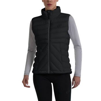 Piumino smanicato Bullpadel Esela Donna Nero - Esprit Padel Shop