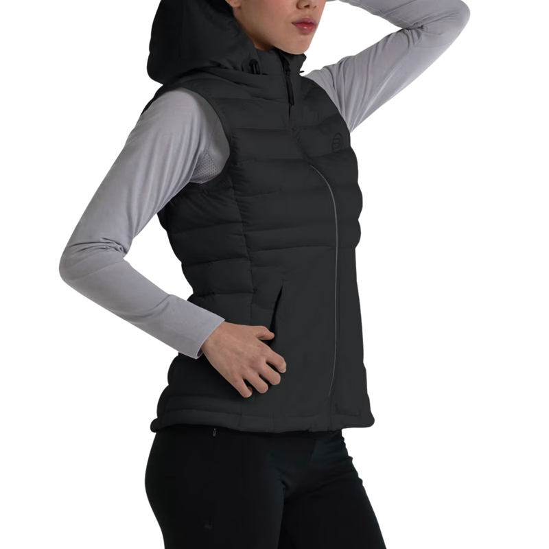 Doudoune sans manches Bullpadel Esela Noir Femme - Esprit Padel Shop