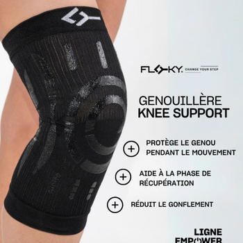 Genouillère Floky Support Noir - Esprit Padel Shop