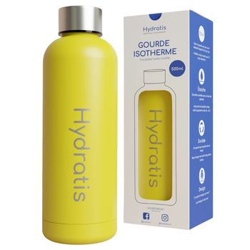 Gourde Hydratis 500ml Jaune - Esprit Padel Shop