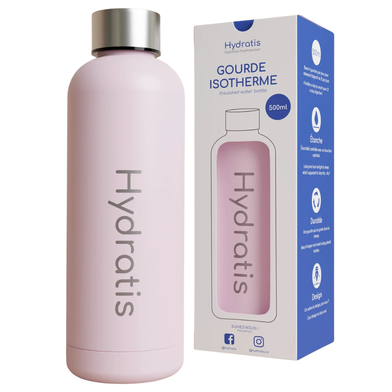 Gourde Hydratis 500ml Rose - Esprit Padel Shop