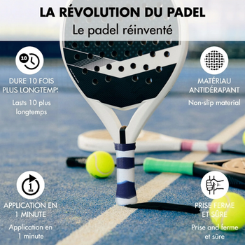 Grip Helix Pro Blanc/Bleu - Esprit Padel Shop