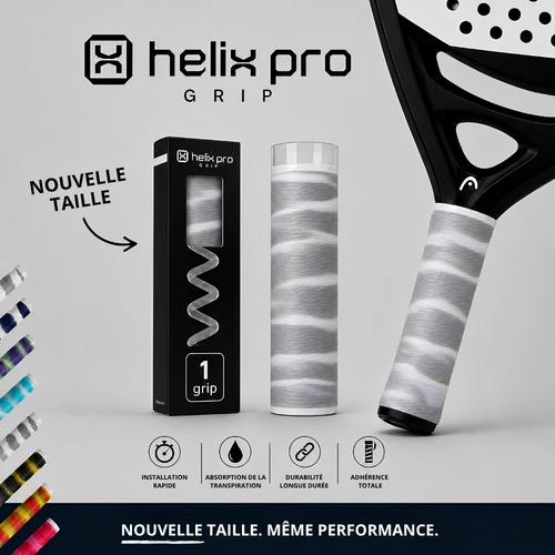 Grip Helix Pro Grau/Weiß x1 - Esprit Padel Shop