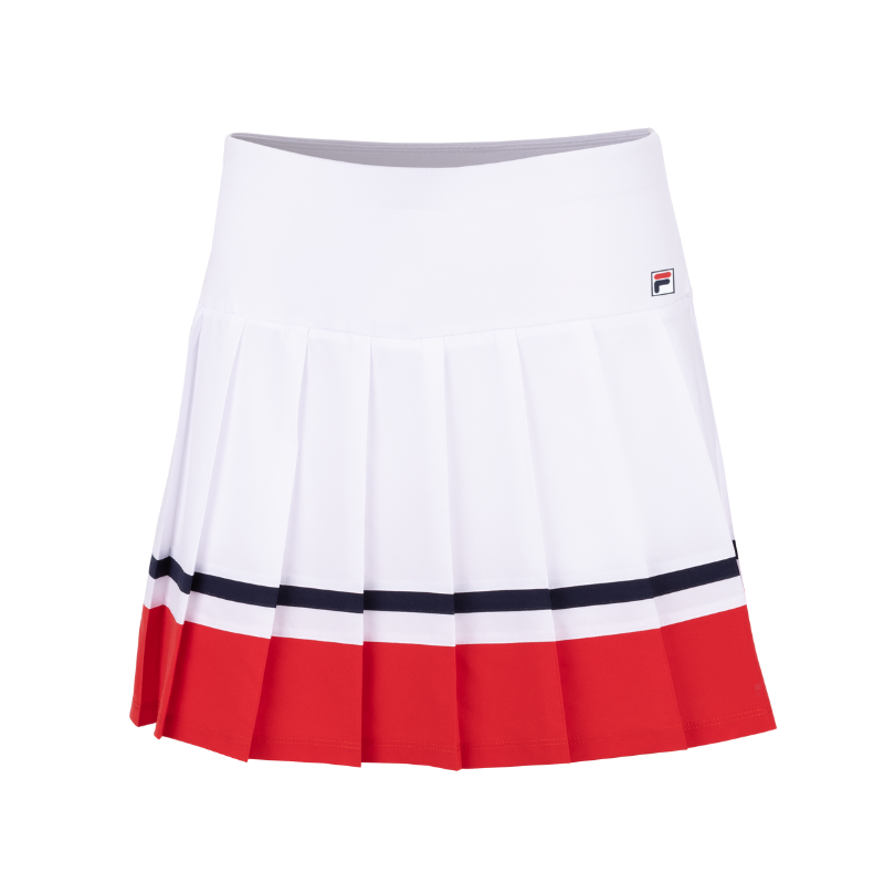 Jupe Fila Sabine Blanc/Rouge Femme - Esprit Padel Shop