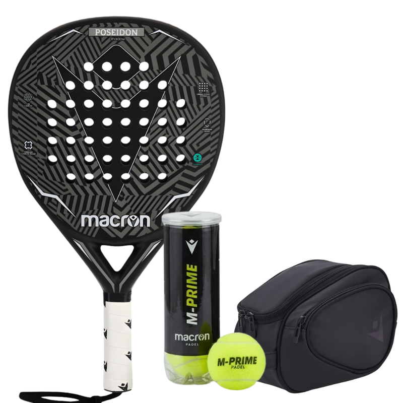 Raquette de padel Macron Poseidon Shadow II - Esprit Padel Shop