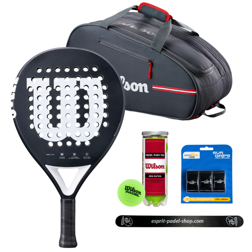 Pack Wilson Débutant Match Point Noir 2026 - Esprit Padel Shop