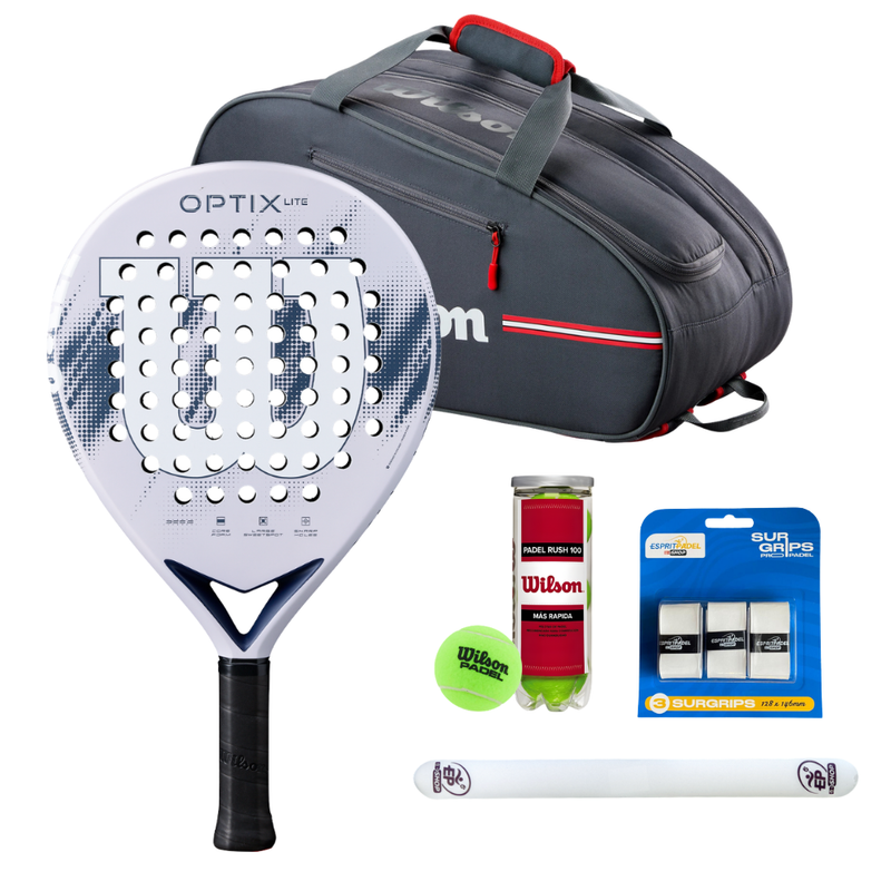 Wilson beginner pack Optix V2 Lite 2026 - Esprit Padel Shop