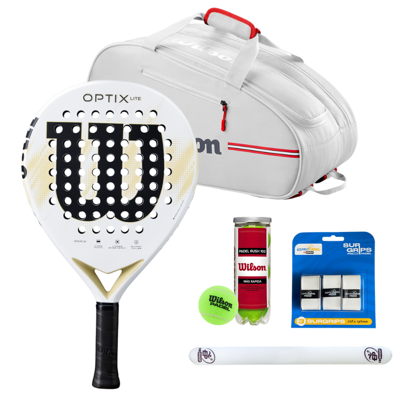Pack Wilson Débutant Optix V2 Lite 2026 - Esprit Padel Shop