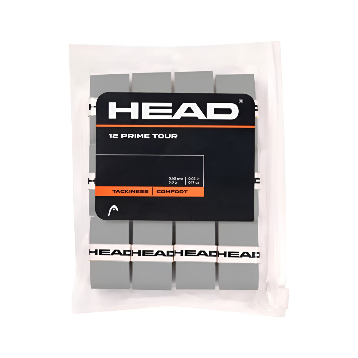 Pack of 12 Overgrips Head Prime Tour Grey - Esprit Padel Shop