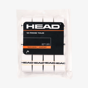 Pack de 12 Surgrips Head Prime Tour Blanc - Esprit Padel Shop