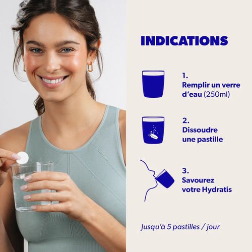Pastilles d'hydratation Hydratis Citronnelle/Gingembre - Esprit Padel Shop