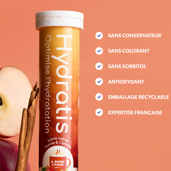 Pastilles d'hydratation Hydratis Pomme/Cannelle - Esprit Padel Shop