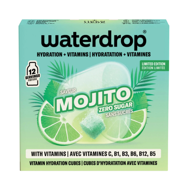 Pastilles d'hydratation Waterdrop Microdrink Mojito x12 - Esprit Padel Shop