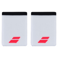 Poignets Éponge Babolat Logo Jumbo Blanc/Rose x2