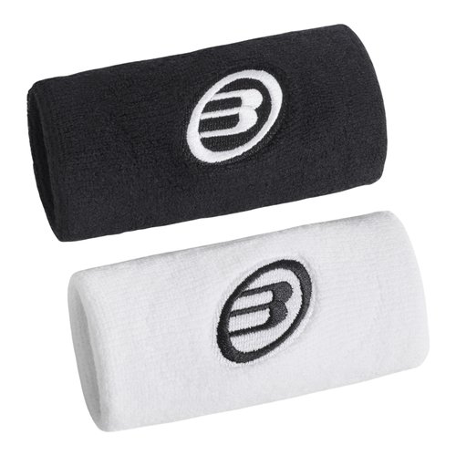 Poignets Éponge Bullpadel BPMU262 I Blanc/Noir x2 - Esprit Padel Shop