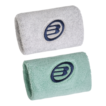Poignets Éponge Bullpadel BPMU263 I Blanc/Vert x2 - Esprit Padel Shop