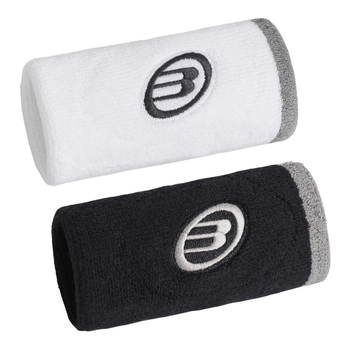 Poignets Éponge Bullpadel BPMU265 I Blanc/Noir x2 - Esprit Padel Shop