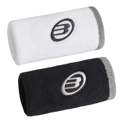 Poignets Éponge Bullpadel BPMU265 I Blanc/Noir x2 - Esprit Padel Shop