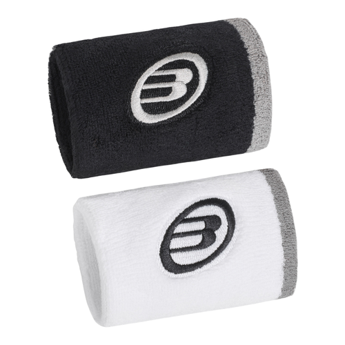 Poignets Éponge Bullpadel BPMU266 I Blanc/Noir x2 - Esprit Padel Shop