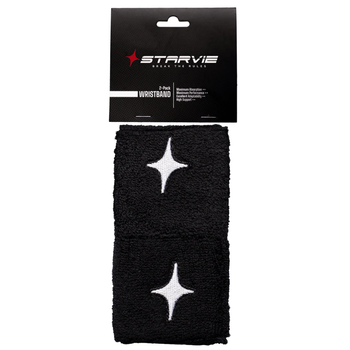 Poignets Éponge Starvie Star Noir x2 - Esprit Padel Shop