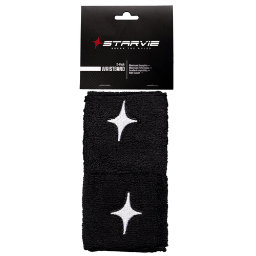 Poignets Éponge Starvie Star Noir x2 - Esprit Padel Shop