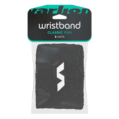 Poignets éponge Varlion Classic Long Noir - Esprit Padel Shop