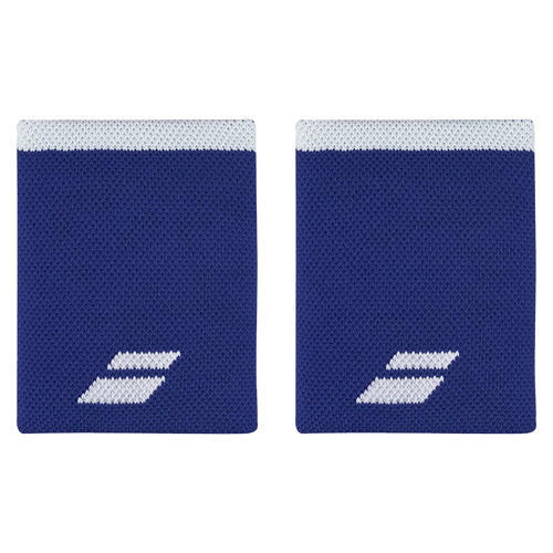 Poignets Éponge Babolat Logo Jumbo Bleu/Blanc 2024 - Esprit Padel Shop