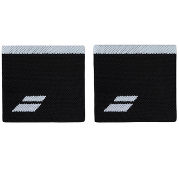 Poignets Éponge Babolat Logo Jumbo Court Noir/Blanc 2024 - Esprit Padel Shop