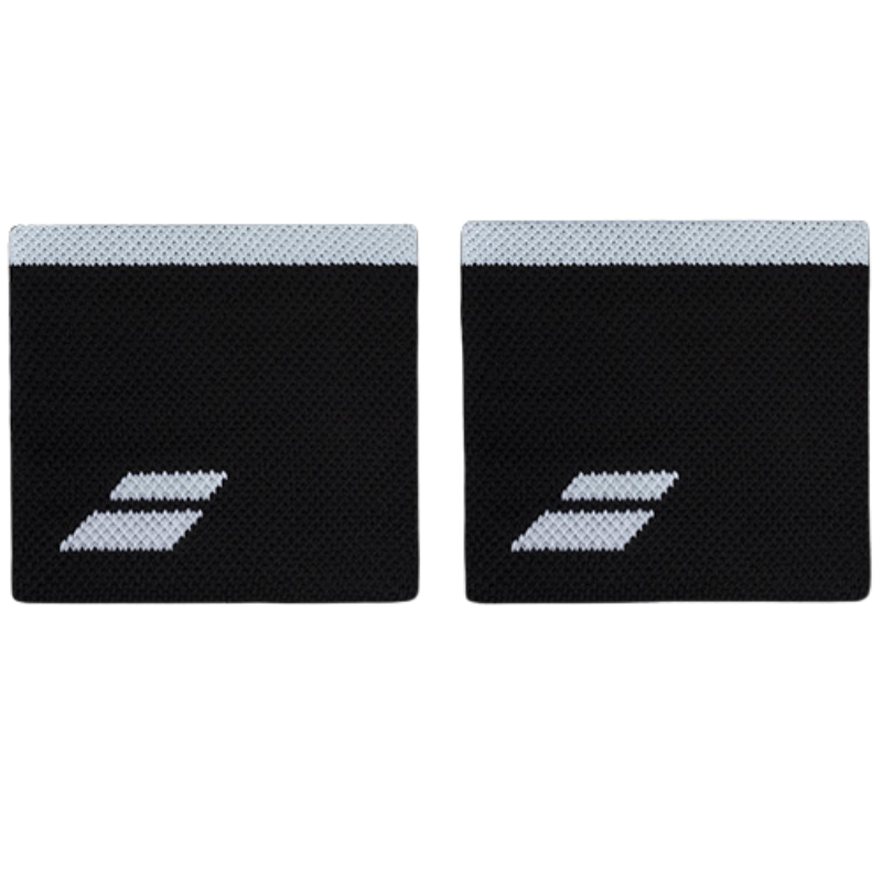 Poignets Éponge Babolat Logo Jumbo Court Noir/Blanc 2024 - Esprit Padel Shop