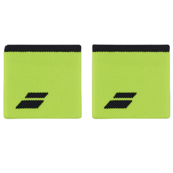 Poignets Éponge Babolat Logo Jumbo Court Jaune/Noir 2024 - Esprit Padel Shop
