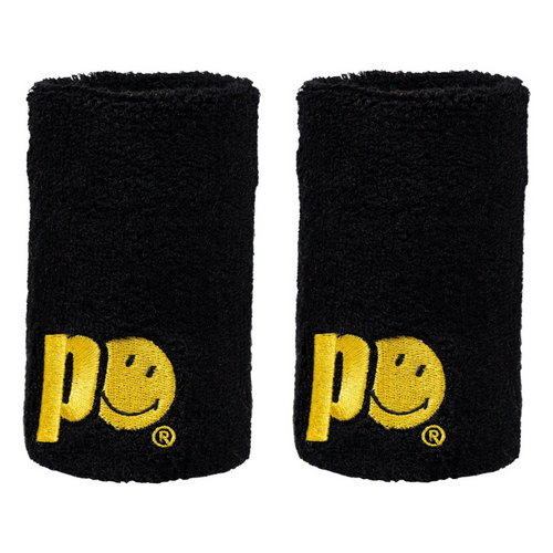 Poignets éponge Prince X Smiley Large Noir x2 - Esprit Padel Shop