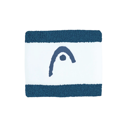 Poignets Éponge Head 2.5" Stripped Blanc/Bleu - Esprit Padel Shop
