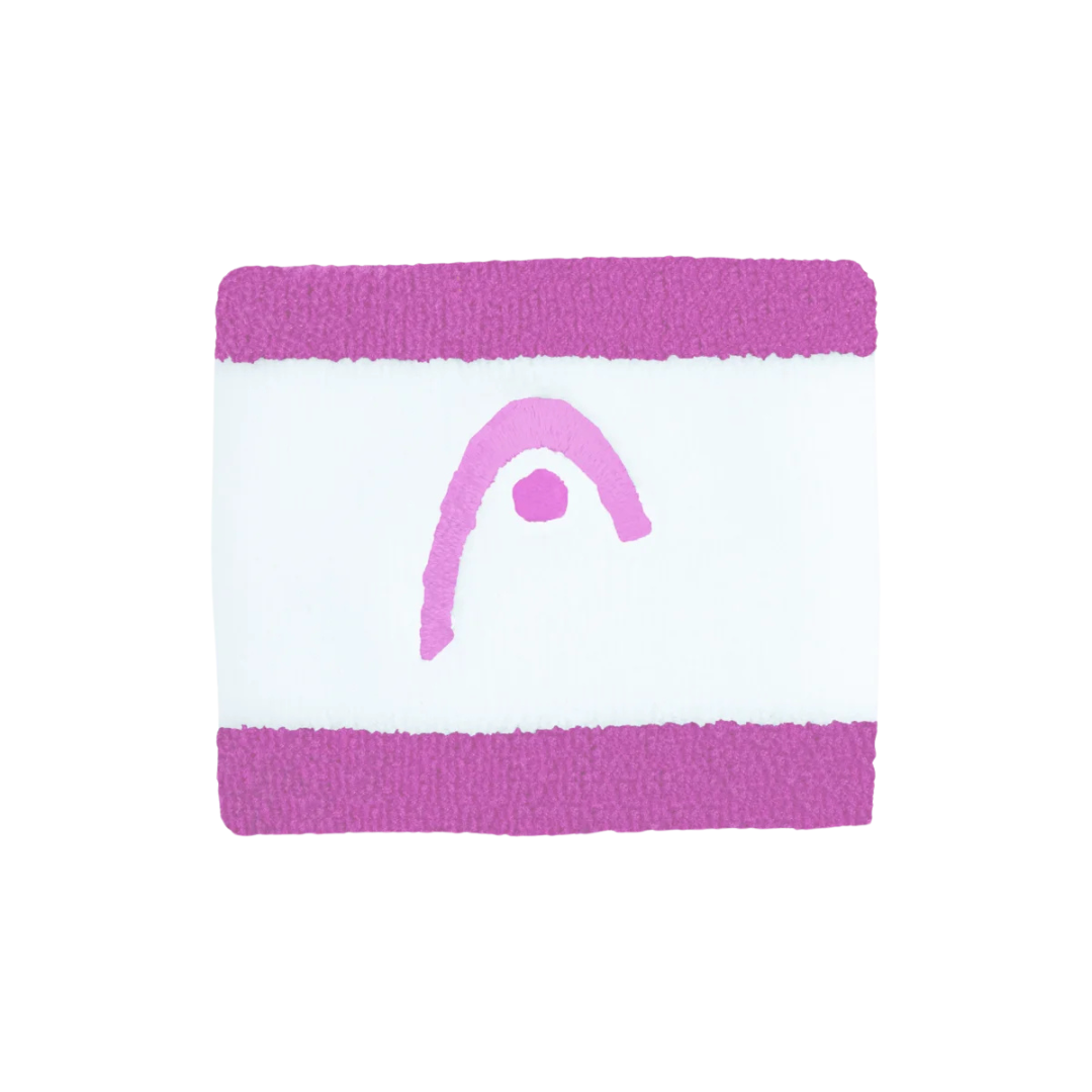 Poignets Éponge Head 2.5" Stripped Blanc/Rose - Esprit Padel Shop