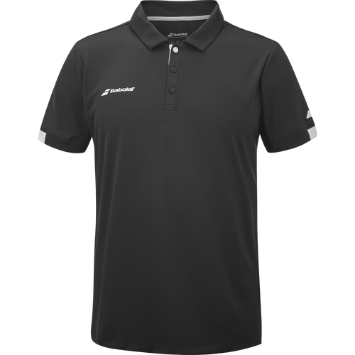 Polo Babolat Play Noir 2024 Face - Esprit Padel Shop