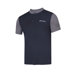 Polo Babolat Play Men Noir/Gris 3q - Esprit Padel Shop