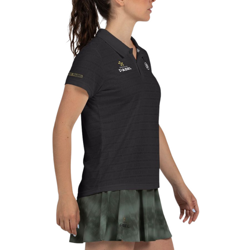 Polo Bullpadel Payerne Noir Femme - Esprit Padel Shop