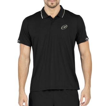 Bullpadel Tasel Black Polo Shirt - Esprit Padel Shop