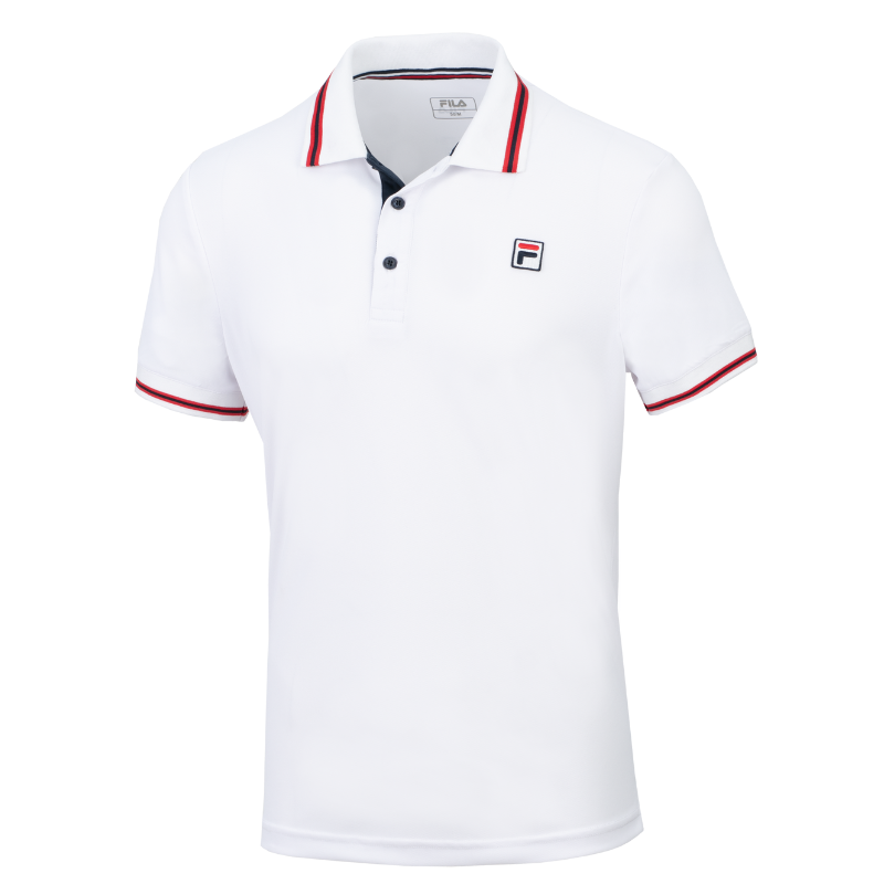 Polo Fila Piro Blanc - Esprit Padel Shop
