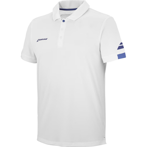 Polo Babolat Play Blanc 2024 3q - Esprit Padel Shop
