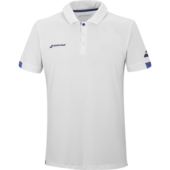Polo Babolat Play Blanc 2024 Face - Esprit Padel Shop