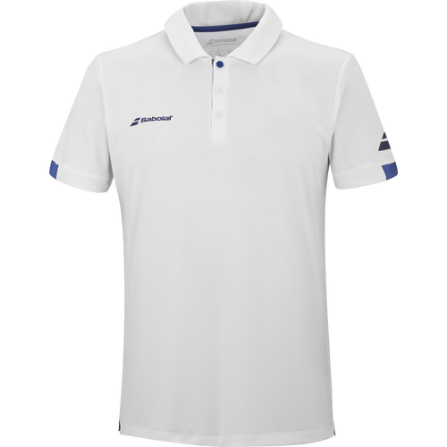 Polo Babolat Play Blanc 2024 Face - Esprit Padel Shop