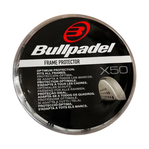 Tambour de protecteur de cadre noir Bullpadel contenant 50 protecteurs de cadre - Esprit Padel Shop