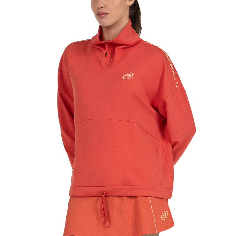 Pull Bullpadel Alasia Rouge Femme - Esprit Padel Shop